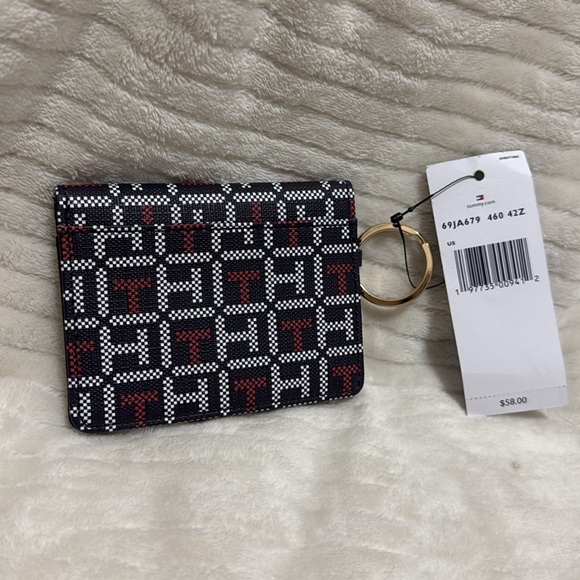 Tommy Hilfiger Black and Red Card Holder - Picture 4 of 7